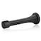 HOMOTEK 12 Pack Black Spring Door Stops318 Heavy Duty Flexible Door Stopper with Low Mounted Black Rubber Bumper Tips