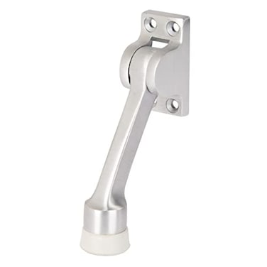 BRINKS Commercial 4 KickDown Door Stop Satin Chrome Finish NonObtrusive Option to Protect Your Door and Walls