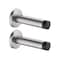 JQK Door Stopper 304 Stainless Steel Thicken 1mm Sound Dampening Door Stop Bumper Wall Protetor 2 Pack Brushed DSB5BNP2