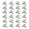 SUNTAI 24 Pack Hinge Pin Brushed Nickel Door Stopper Adjustable Heavy Duty Hinge Pin Door Stop with Rubber Bumper Tips
