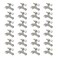 SUNTAI 24 Pack Hinge Pin Brushed Nickel Door Stopper Adjustable Heavy Duty Hinge Pin Door Stop with Rubber Bumper Tips