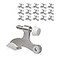 KOVOSCH 16 Pack Hinge Pin Door Stopper Brushed Satin Nickel Adjustable Heavy Duty Hinge Pin Door Stops with White Rubber Bumper Tips