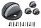 QCAA Low Dome Floor Door Stop H 254 x Diameter 445mm Zinc Die Cast ORB Oil Rubbed Bronze Powder Coated Made in Taiwan 4 Pack