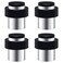 Xynchung 4 Pack Door Stoppers Stainless Steel with Rubber Bumper Door Stops for Wall and Floor Mounting Height 18