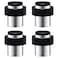 Xynchung 4 Pack Door Stoppers Stainless Steel with Rubber Bumper Door Stops for Wall and Floor Mounting Height 18