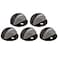 Design House Dome Door Stop Wall Protector with Rubber Stopper Design House Oil Rubbed Bronze Floor Mounted Door Stoppers 5Pack 181891