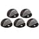 Design House Dome Door Stop Wall Protector with Rubber Stopper Design House Oil Rubbed Bronze Floor Mounted Door Stoppers 5Pack 181891