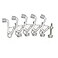 Design House Jumbo Hinge Pin Door Stop Wall Protector with Rubber Tip Satin Nickel Adjustable Door Stoppers181834 5 Count Pack of 1