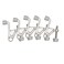 Design House Jumbo Hinge Pin Door Stop Wall Protector with Rubber Tip Satin Nickel Adjustable Door Stoppers181834 5 Count Pack of 1