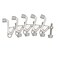 Design House Jumbo Hinge Pin Door Stop Wall Protector with Rubber Tip Satin Nickel Adjustable Door Stoppers181834 5 Count Pack of 1