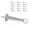 KOVOSCH 16 Pack Solid Rigid Door Stops Heavy Duty Door Stoppers Wall Protector with Soft Rubber Tips Satin Nickel