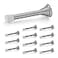 Ravinte Door Stoppers 12 Pack Spring Door Stops with Rubber Bumper Satin Nickel Door Stoppers for Bottom of Door