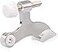 HOMOTEK 12 Pack Hinge Pin Satin Nickel Door StopperAdjustable Deluxe Heavy Duty Door Stopper 212x134with White Rubber Bumper Tips