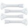 uxcell Door Stopper 4 Pack Door Stop Wall Rust Resistant Noise Cancellation 3 Spring Door Stoppers Protect Doors White