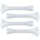 uxcell Door Stopper 4 Pack Door Stop Wall Rust Resistant Noise Cancellation 3 Spring Door Stoppers Protect Doors White