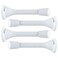 uxcell Door Stopper 4 Pack Door Stop Wall Rust Resistant Noise Cancellation 3 Spring Door Stoppers Protect Doors White