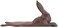 Upper Deck Rabbit Design Cast Iron Door Stop Wedge Funny Brown Door Stop Rust Finish
