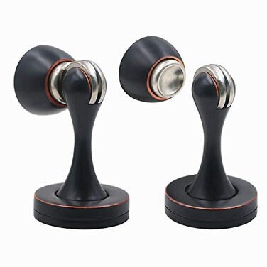 LUANT Solid Mental Magnetic Door Stop Wall Mounted Oil Rubbed Bronze 2 Pack