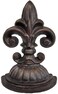 Lulu Decor Fleur De Lis Sculpture Door Stop 2 Lbs Door Stopper Antique Black