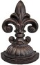 Lulu Decor Fleur De Lis Sculpture Door Stop 2 Lbs Door Stopper Antique Black