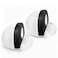 HUTLON Magnetic Door Stop Adhesive Door Stoppers Floor Mount Magnetic Door Catch Holder Dome Doorstop 2 Pack White