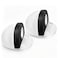 HUTLON Magnetic Door Stop Adhesive Door Stoppers Floor Mount Magnetic Door Catch Holder Dome Doorstop 2 Pack White