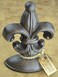 Lulu Decor Cast Iron Fleur De Lis Door Stop 2 Lbs Door Stopper Antique Black