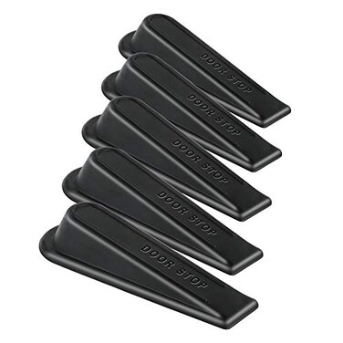 KCTIN Rubber Doorstopper Wedge Suitable for All Floors NonScratching and AntiSlip Design 5 Packs