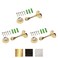 Litepak Magnetic Door Stop 3in Catch Protects and Holds PremiumGrade 3Pack Bright Brass