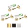 Litepak Magnetic Door Stop 3in Catch Protects and Holds PremiumGrade 3Pack Bright Brass