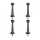 Litepak Liberty Premium Doorstop Metal Solid Rigid Door Stop Brushed 3 OilRubbed Bronze 4 Pack