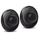 KOVOSCH 2 Pack Convex Wall Door Bumper Stop Black 212 Outside Diameter Stainless Steel Cover with Bigger 114 Black Rubber Bumper Easy to Install with Screw