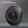 KOVOSCH 2 Pack Convex Wall Door Bumper Stop Black 212 Outside Diameter Stainless Steel Cover with Bigger 114 Black Rubber Bumper Easy to Install with Screw