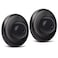 KOVOSCH 2 Pack Convex Wall Door Bumper Stop Black 212 Outside Diameter Stainless Steel Cover with Bigger 114 Black Rubber Bumper Easy to Install with Screw