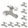 SUNTAI 8 Pack Hinge Pin Brushed Nickel Door Stopper Adjustable Heavy Duty Hinge Pin Door Stop with Rubber Bumper Tips