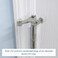 SUNTAI 8 Pack Hinge Pin Brushed Nickel Door Stopper Adjustable Heavy Duty Hinge Pin Door Stop with Rubber Bumper Tips