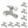 SUNTAI 8 Pack Hinge Pin Brushed Nickel Door Stopper Adjustable Heavy Duty Hinge Pin Door Stop with Rubber Bumper Tips