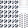 Pangda Concave Wall Door Bumper Stop Silver Stainless Steel Wall Door Bumper with 118 Inch Gray Round Rubber Protector StopsSilver50 Pieces