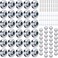 Pangda Concave Wall Door Bumper Stop Silver Stainless Steel Wall Door Bumper with 118 Inch Gray Round Rubber Protector StopsSilver50 Pieces