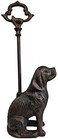 LuLu Decor Cast Iron Decorative Dog Door Stopper with Rod 5 lbs