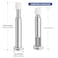 HUTLON 10 Pack Door Stops 44 Inch Door Stopper for Wall Spring Loaded Soft Rubber Door Bumper Wall Protector Brushed Nickel Door Stop