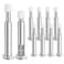 HUTLON 10 Pack Door Stops 44 Inch Door Stopper for Wall Spring Loaded Soft Rubber Door Bumper Wall Protector Brushed Nickel Door Stop