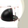 SANATO 8 Pack Black Low Dome Floor Mounted Stainless Steel Door Stop Door Stopper with Black Rubber