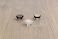 EVI Herrajes Adhesive Brass Door Stopper 11x082 Inch Floor Installation Black Shock Absorber Mod I103MT