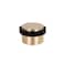 EVI Herrajes Adhesive Brass Door Stopper 11x082 Inch Floor Installation Black Shock Absorber Mod I103MT