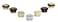 EVI Herrajes Antique Brass Door Stopper 11x082 Inch Adhesive Floor Installation Black Shock Absorber Mod I103CU