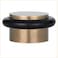 EVI Herrajes Antique Brass Door Stopper 11x082 Inch Adhesive Floor Installation Black Shock Absorber Mod I103CU