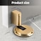 Yagman Adjustable Bottom Door Stopper Windproof Door Holder No Drilling Mechanical Floor Door Stop with Screw and Adhesive 1 Pack Brushed Gold BG1