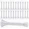 KISEER 24 Pack Spring Door Stops 3 14 Inch Flexible Heavy Duty Spring Door Stopper with RustProof Screw Rubber Bumper Tips White