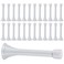 KISEER 24 Pack Spring Door Stops 3 14 Inch Flexible Heavy Duty Spring Door Stopper with RustProof Screw Rubber Bumper Tips White